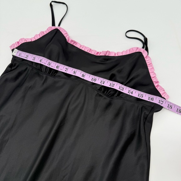 Victorias Secret Vintage Slip Dress Nightgown Size Large Angel collection Black - Picture 6 of 7